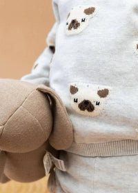 Viverano Organics - Frenchie Puppy Jacquard Knit Pullover Sweater