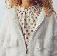 Mayoral - Furry Knit Zip Up Hoodie