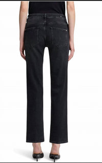 7 For All Mankind Calie Straight Ankle Jeans in bottomline - women's jeans - detail view