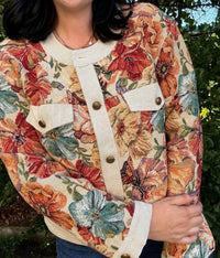 Anniewear - Woven Florals Jacket