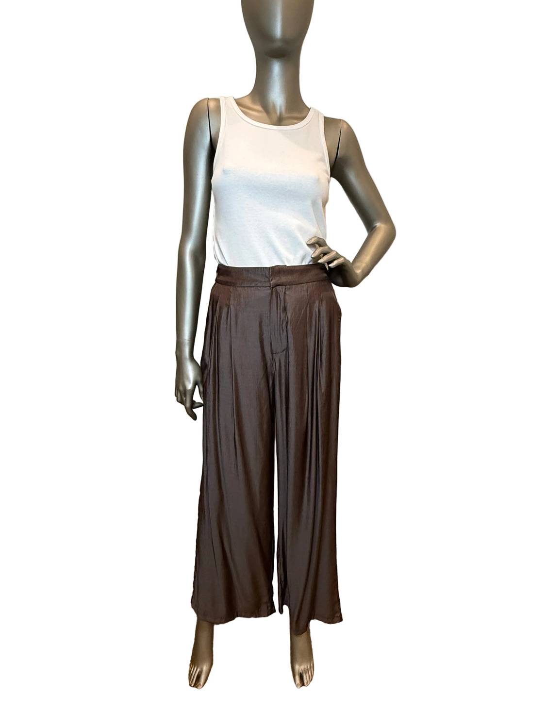 Jessie Liu - Elastic Waist Wide Leg Pants