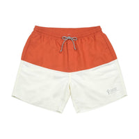 Brunello Cucinelli Men's Polyester Shorts in papaya - men's swimwear