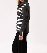 Marble - Classic Fit Cowl Neck Sweater