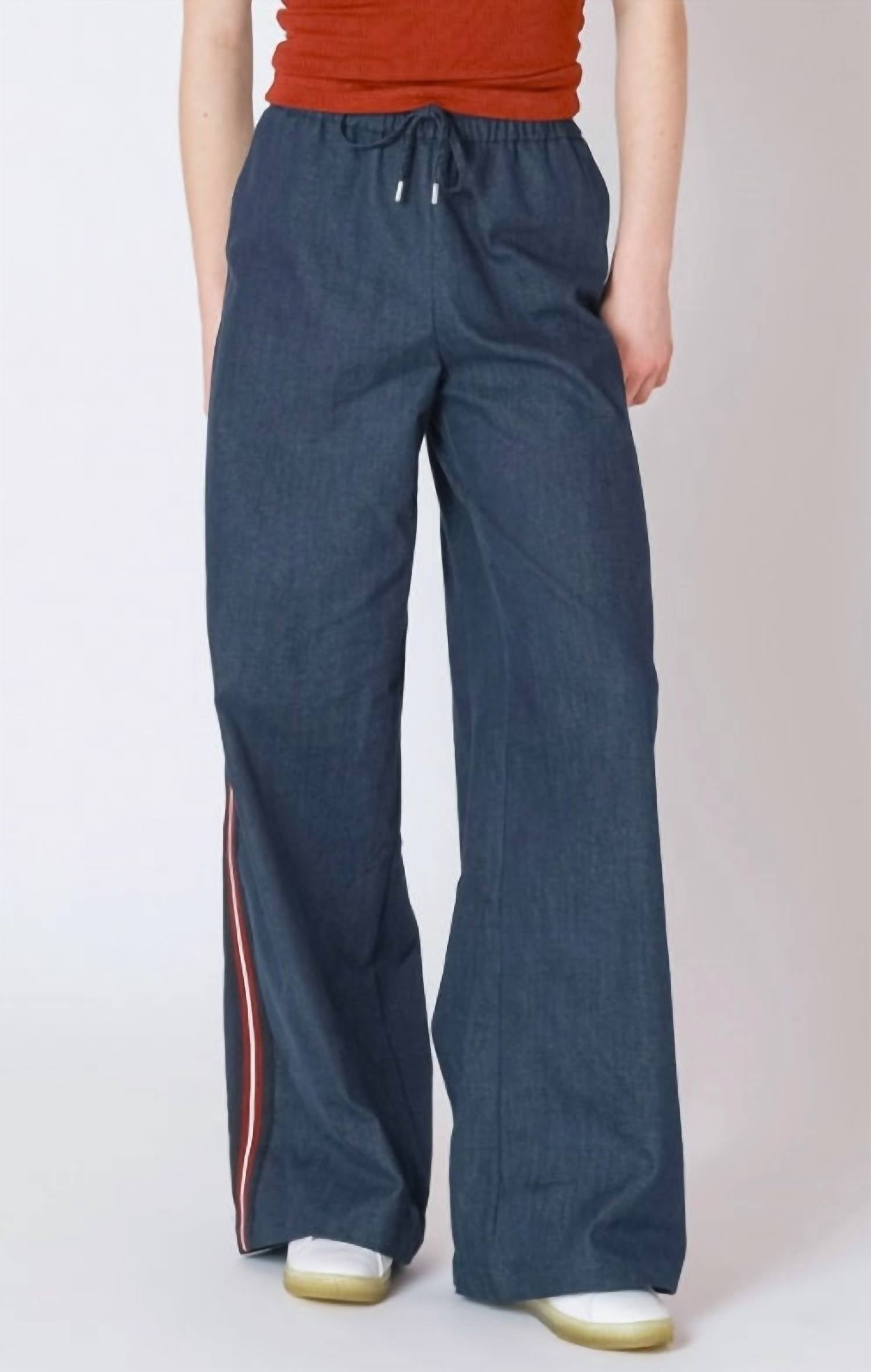 Dex - Side Stripe Wide Leg Jean