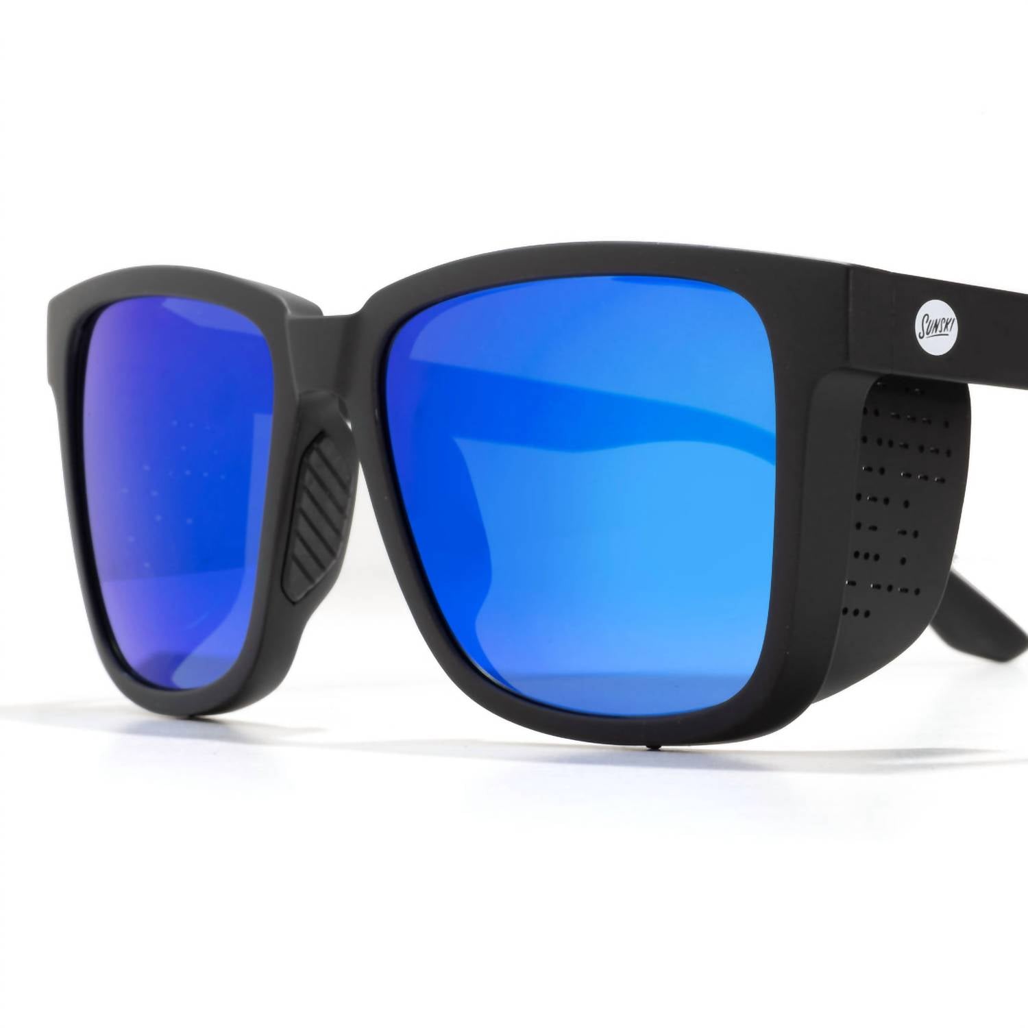 Sunski Women's Couloir Sunglasses in black blue - women's accessory - alternate view