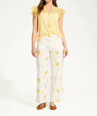 Fdj - Women's Olivia Wide Ankle Lemons Pants