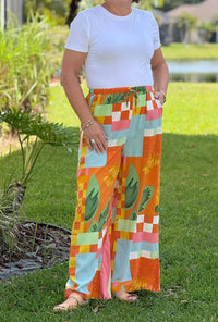 Coco + Carmen - Torenia Printed Flowy Wide Leg Pants