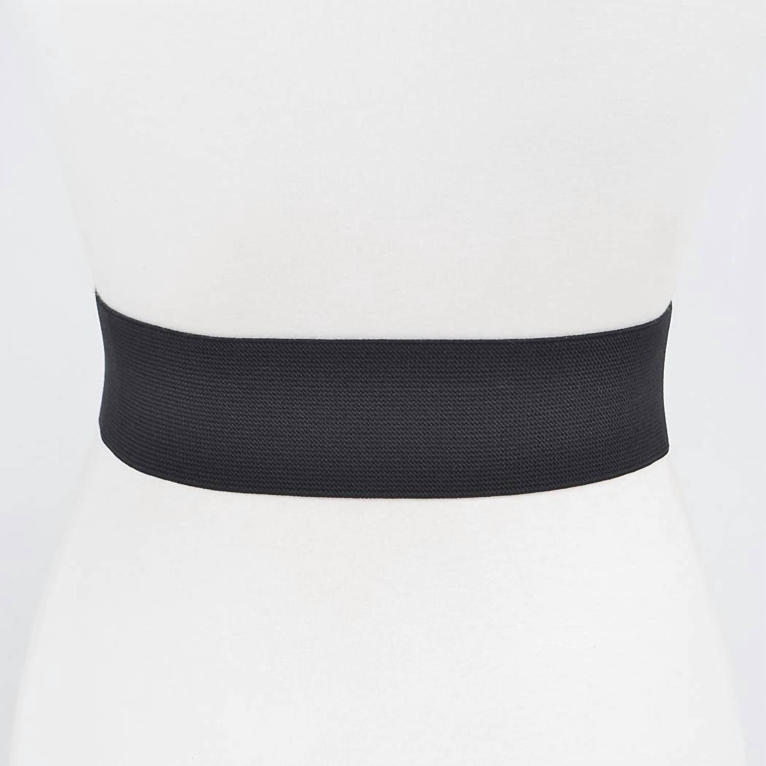 3Am By H&D Accessories - Women's Rhinestone Bow Buckle Stretch Belt