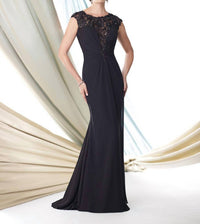 Montage By Mon Cheri - Chiffon Venice Lace Dress