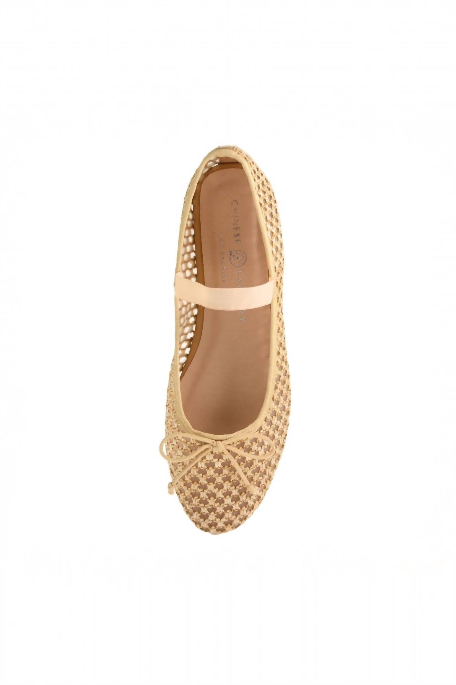 CHINESE LAUNDRY Women's Audrey Ballet Flat in beige - women's flats - detail view