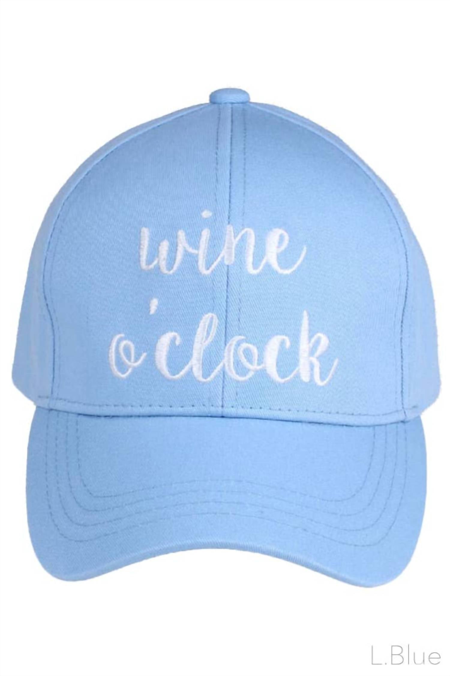 C.C - Women's Wine O'clock Baseball Cap