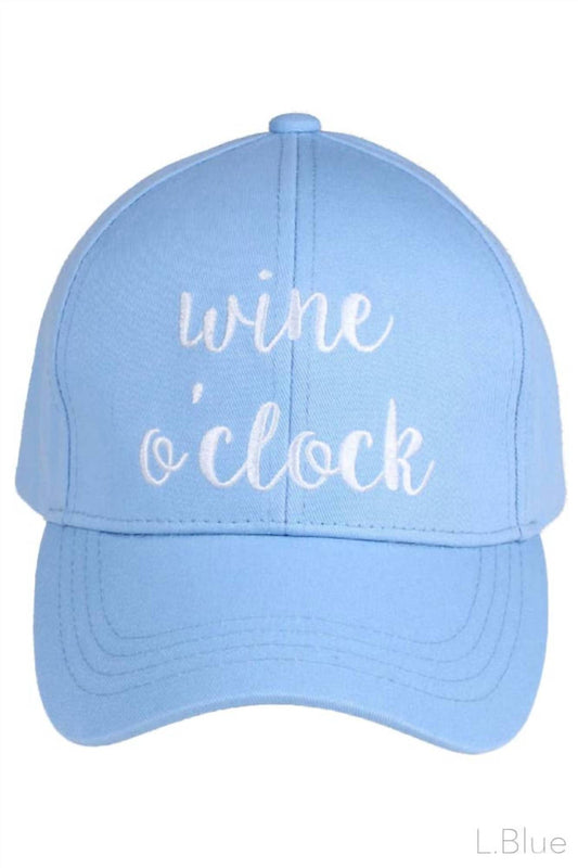 C.C - Women's Wine O'clock Baseball Cap