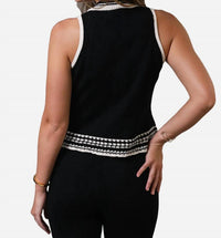 Central Park West - Charli Crochet Edge Collared Top