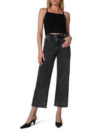 Joe's Jeans Blake Rhinestone High-rise Crop Jeans in cosmic night - women's jeans