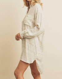 Dress Forum - Barcelona Printed Button Down Shirt Dress