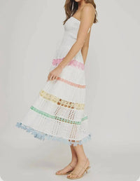 Strut & Bolt - Lena Eyelet Midi Dress