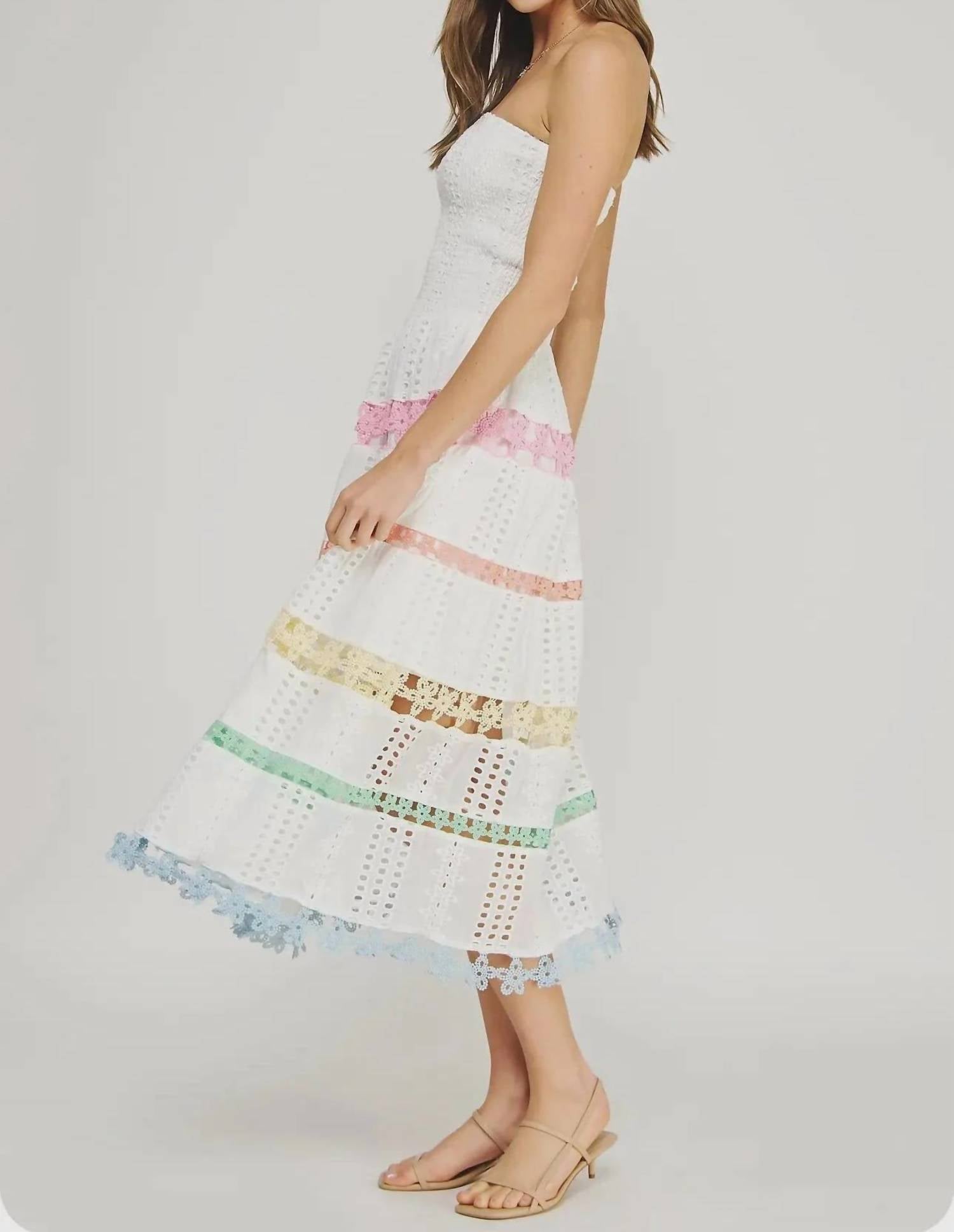Strut & Bolt - Lena Eyelet Midi Dress