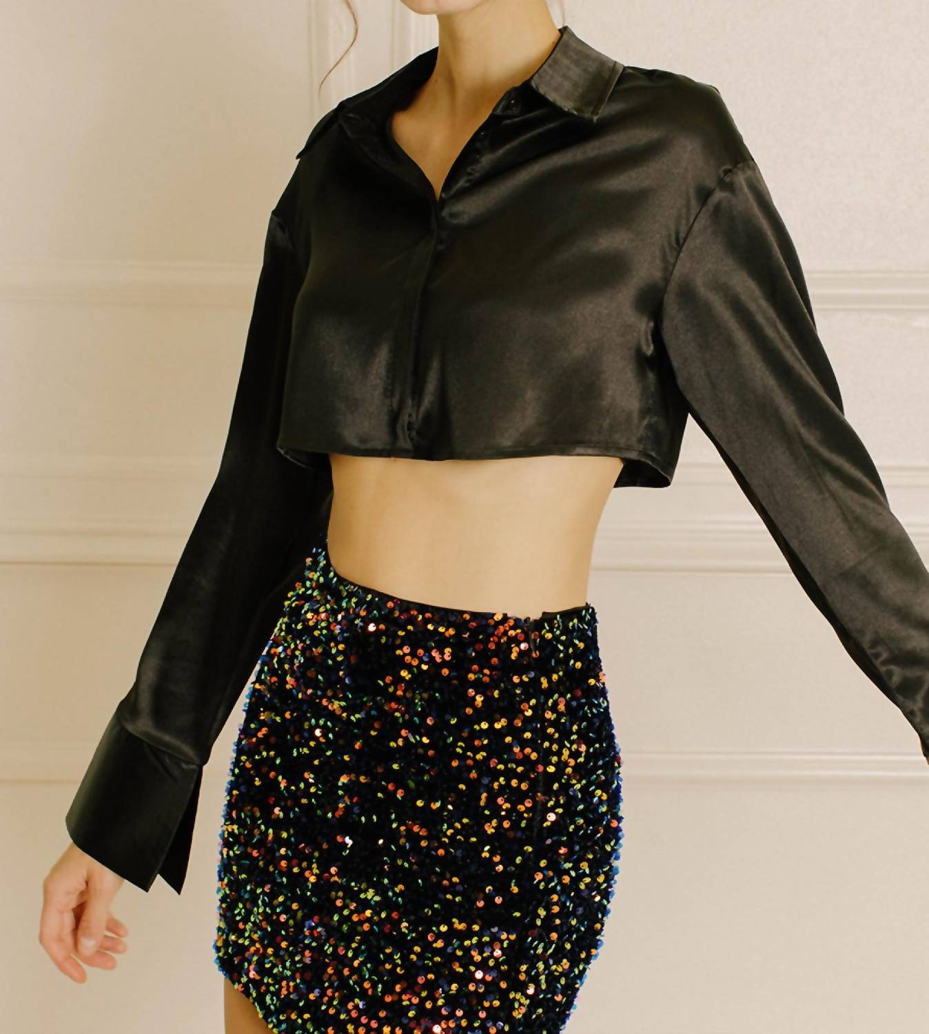 Storia - Roxy Sequin Mini Skirt