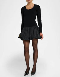 Cinq A Sept - Brisa Mixed Media Mini Dress