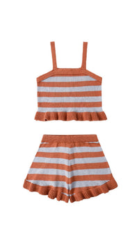 Rylee + Cru - Girl's Naomi Americana Stripe Set