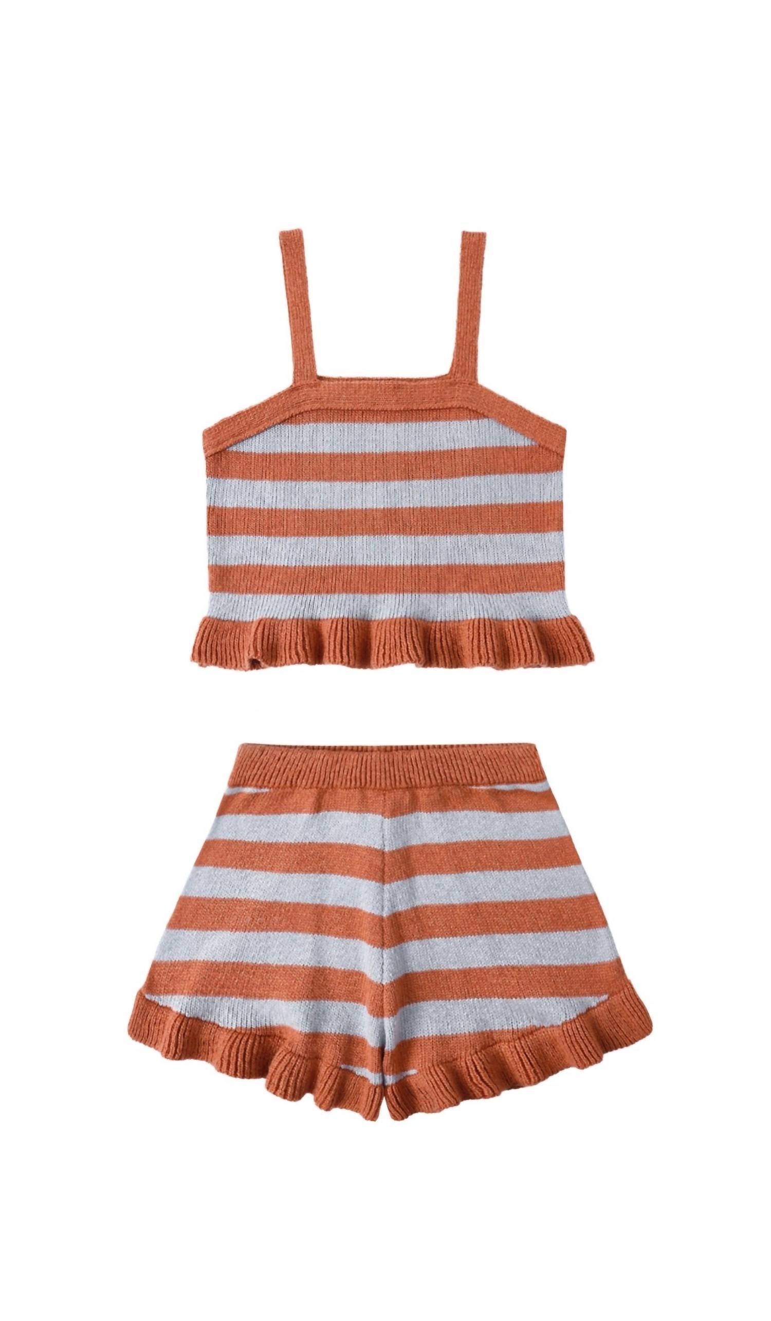 Rylee + Cru - Girl's Naomi Americana Stripe Set