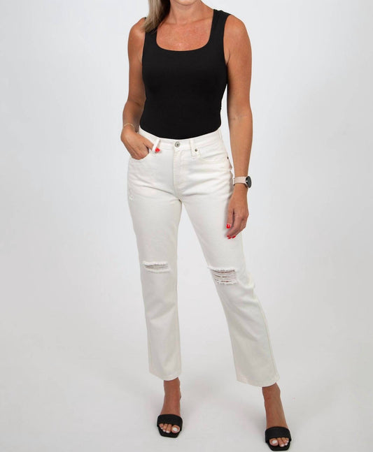 Wishlist - Straight Leg Distressed Jeans