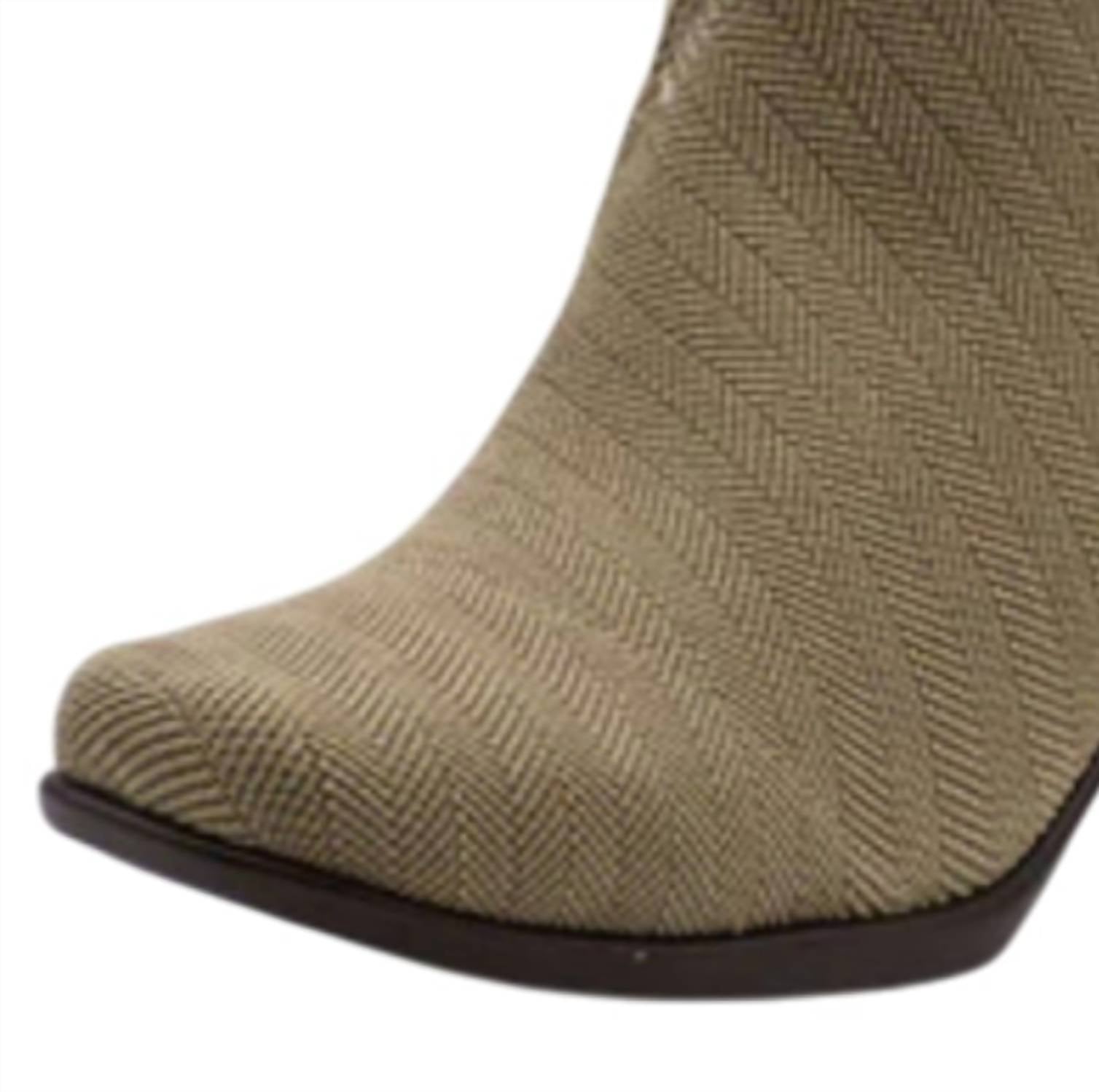 CHARLESTON SHOE CO. Women's Herringbone Boot in tan - women's shoe - alternate view