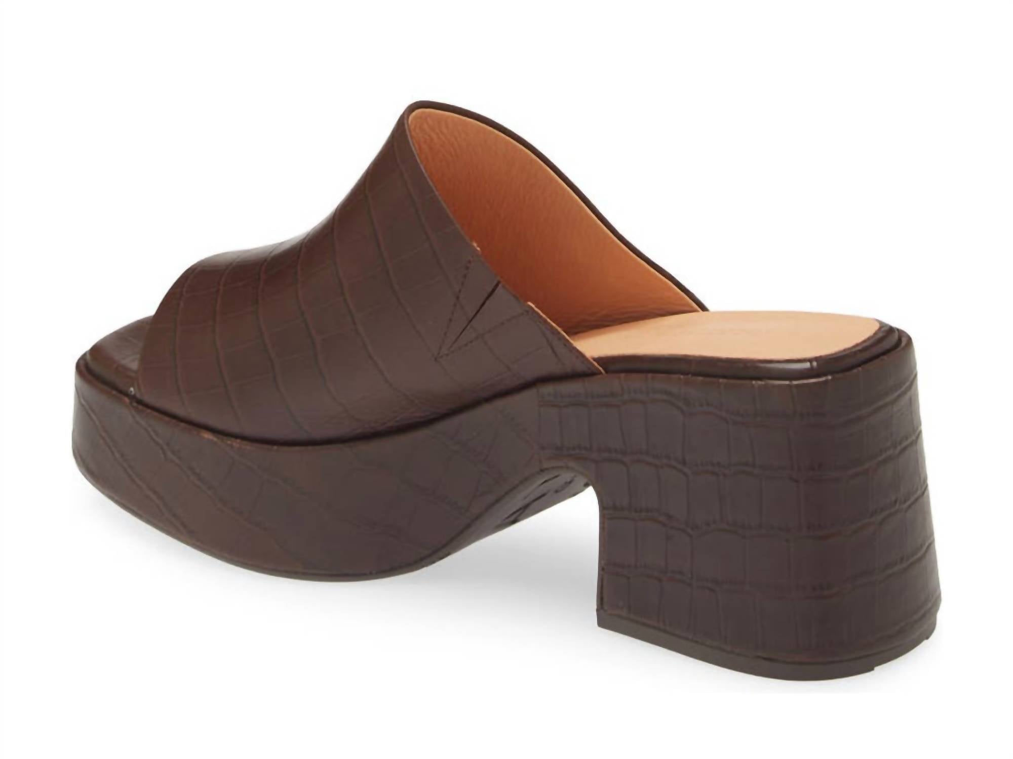 Chocolat Blu - Women's Helia Peep Toe Platform Slide