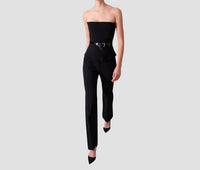 Elif Tom Corset Top in blue - women's shirt - detail view