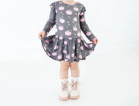 Dreamiere - Pumpkin Spice And Everything Nice Long Sleeve Ruffle Romper