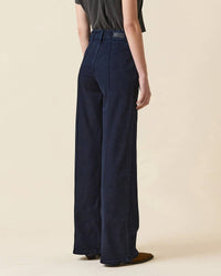 Le Jean - Pintuck Straight Leg Trousers