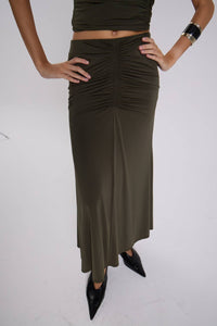 Maria Cher Woodland Lina Midi Skirt in green - women's skirt - alternate view