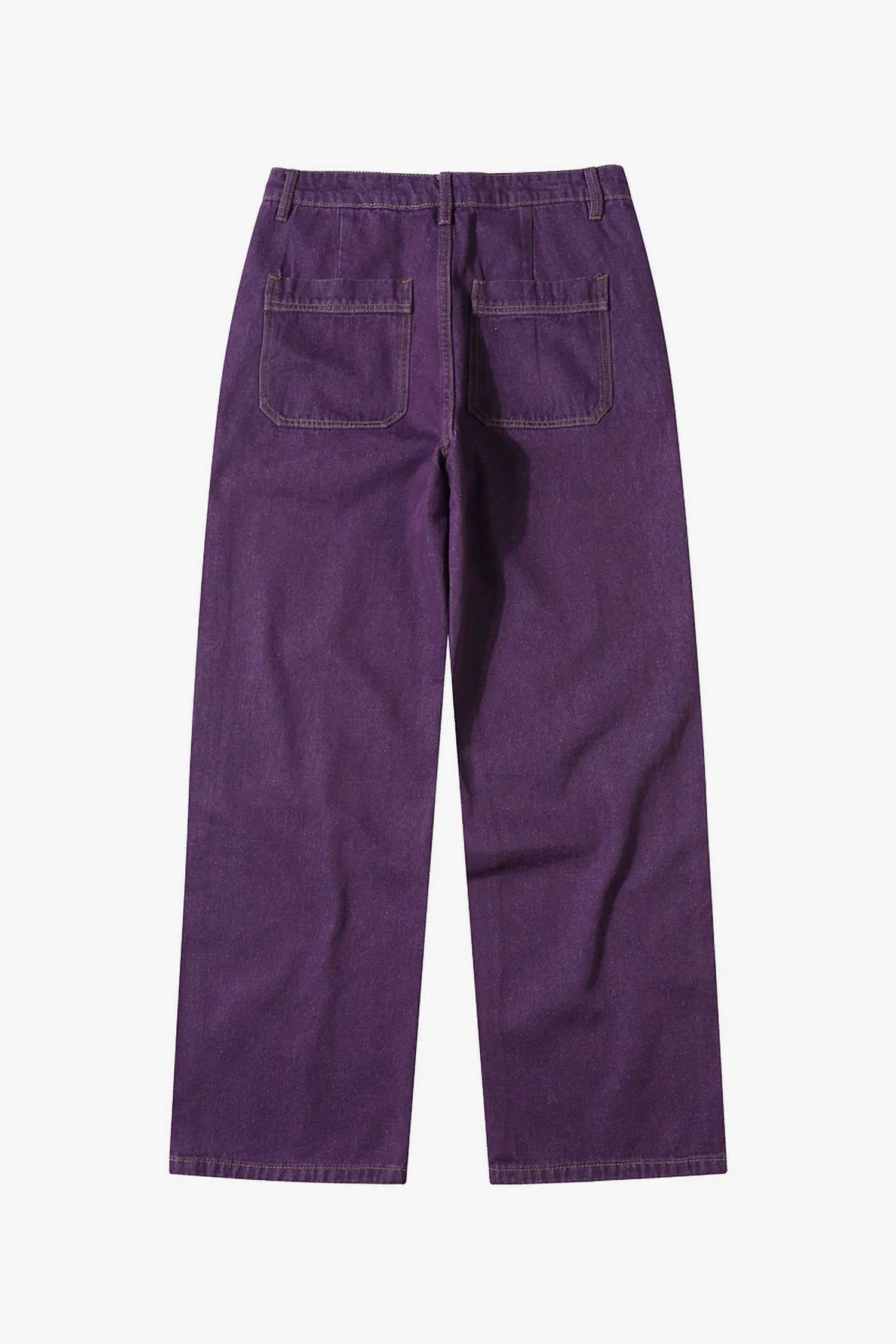 Le Mont Saint Michel Polino Denim Pants in purple - women's pants - alternate view