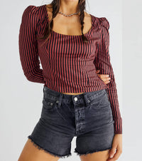 Free People - Caroline Vintage Stripe Top