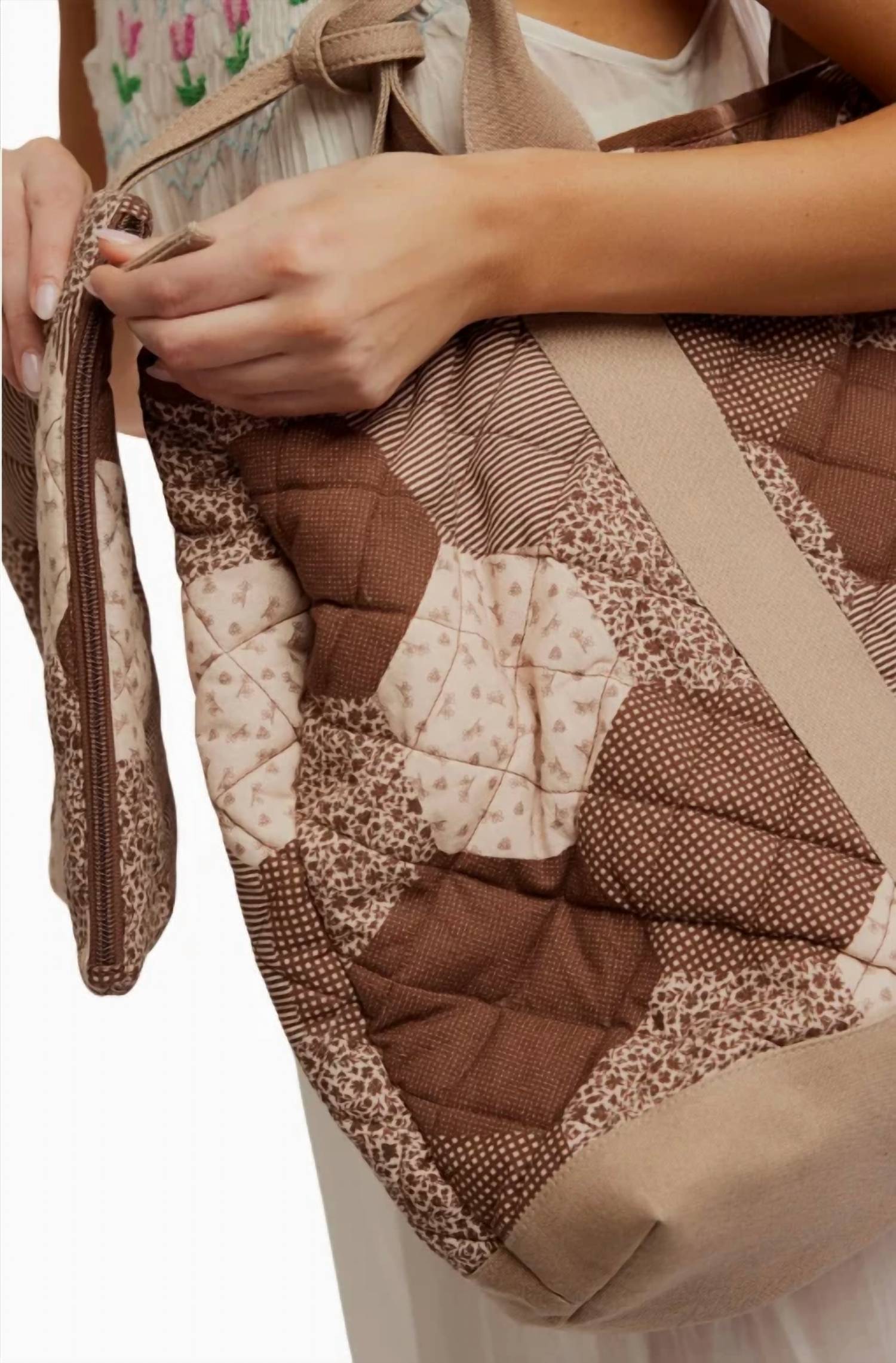 Free People - Women's Pippa Patchwork Tote Bag