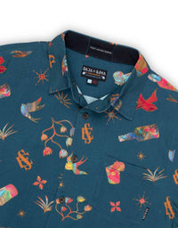 Baja Llama - Men's El Sativo Nighthawk Button Up