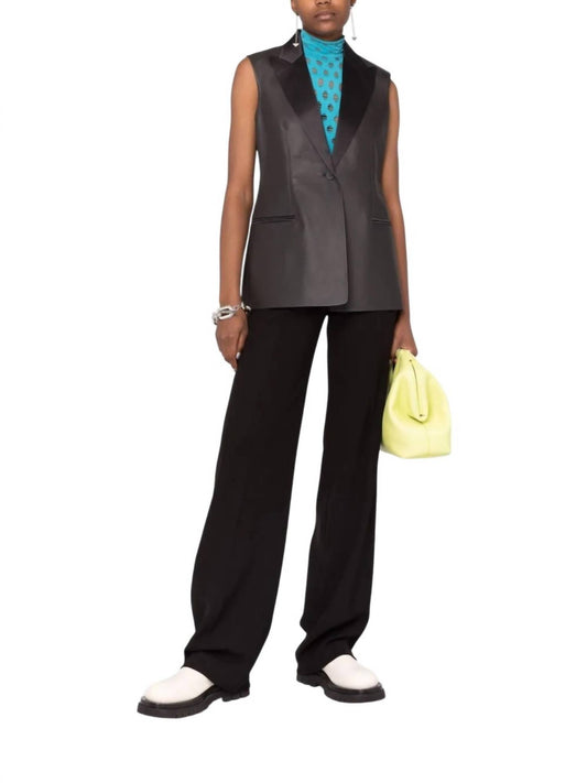 Salvatore Ferragamo - Tailored Leather Blazer