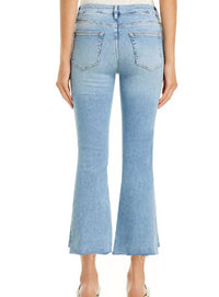 Frame - Le Crop Mini Boot Step Fray Jeans