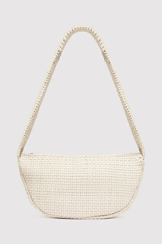 St. Agni - Women's Lattice Weave Crescent Bag