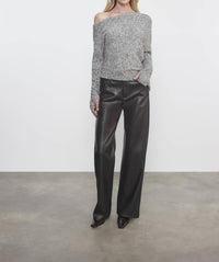 Enza Costa - BOUCLE KNIT SLOUCH SWEATER