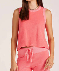 Bobi - Raw Edge Muscle Tank Top