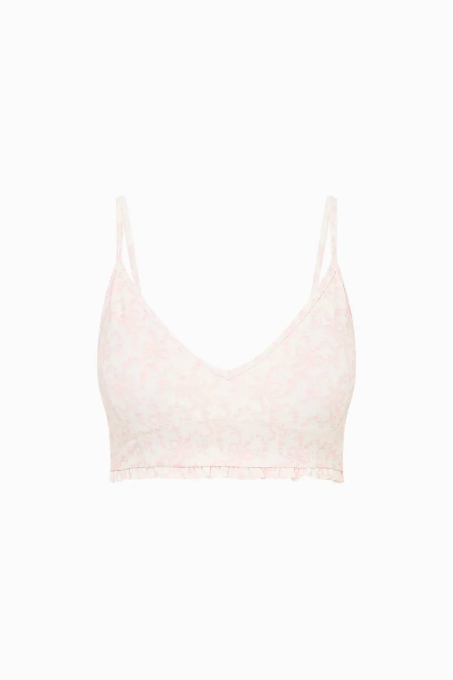 Loveshackfancy - Erza Bow Print Active Bra