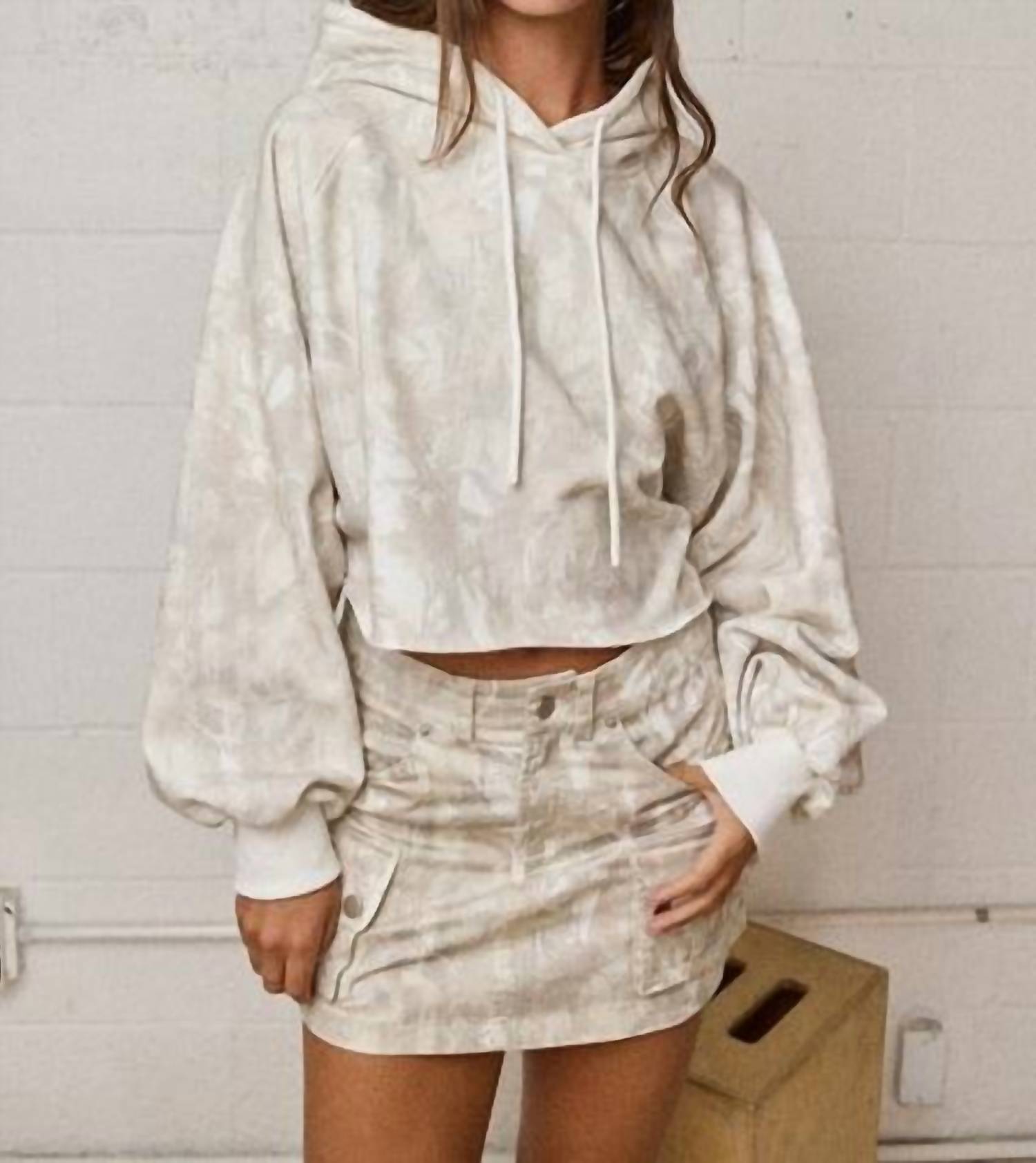 Papermoon - Cropped Hoodie