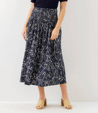 Karen Kane - Smocked Waist Midi Skirt