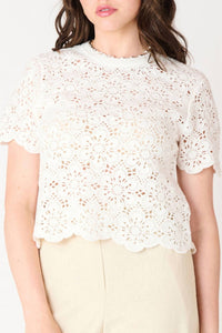 Black Tape - Crochet Top