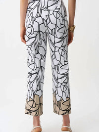 Joseph Ribkoff - Millennium Abstract Print Wide Leg Pull-on Pants