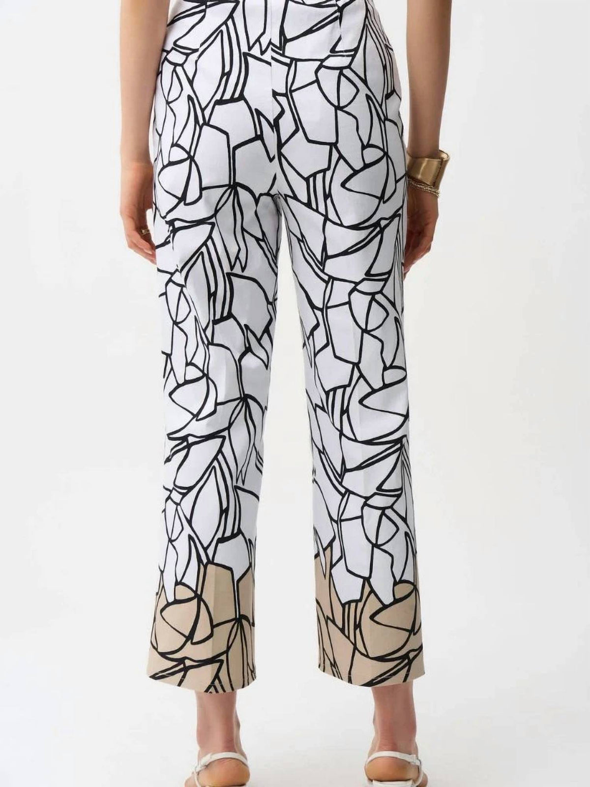 Joseph Ribkoff - Millennium Abstract Print Wide Leg Pull-on Pants