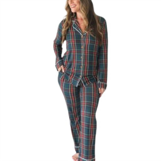 Posh Peanut - Women’s Plaid Long Sleeve & Relaxed Long Pajama Pants