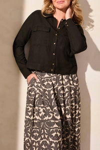 Tribal - Button Front Jacket With Chest Pockets