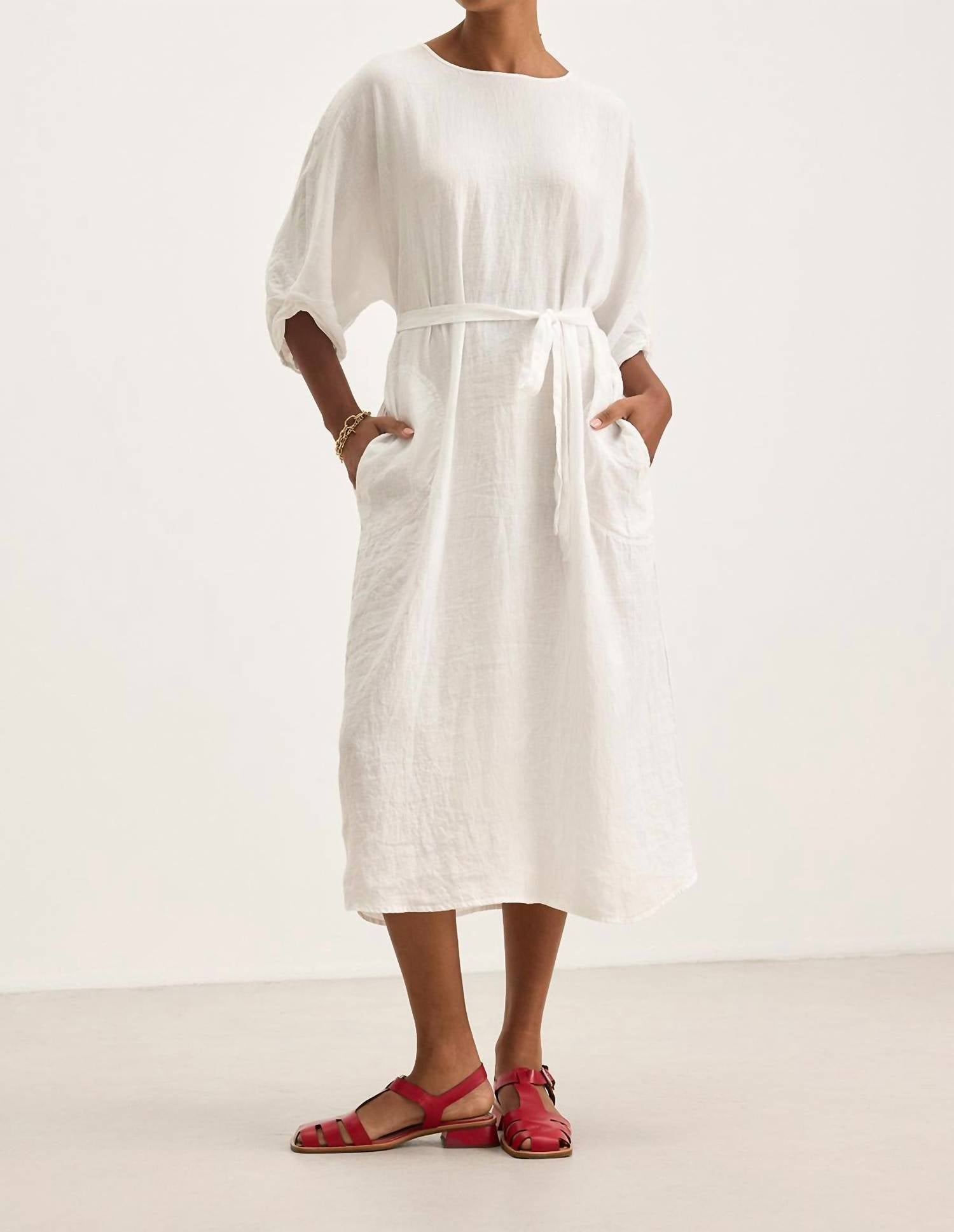 Velvet By Graham & Spencer - Carmen Linen Midi Dress